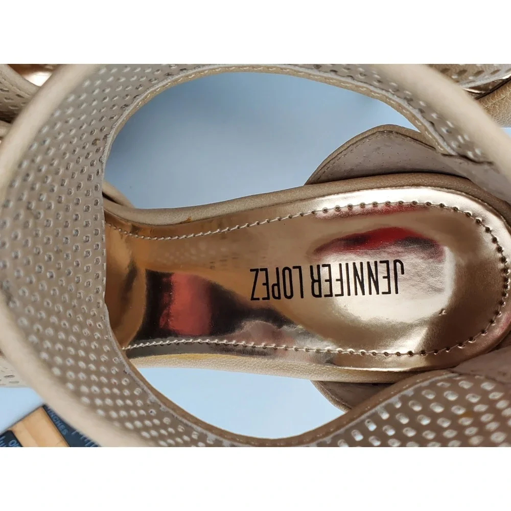 Jennifer Lopez JLCANDINUDE high heels Size 7.5 new in box